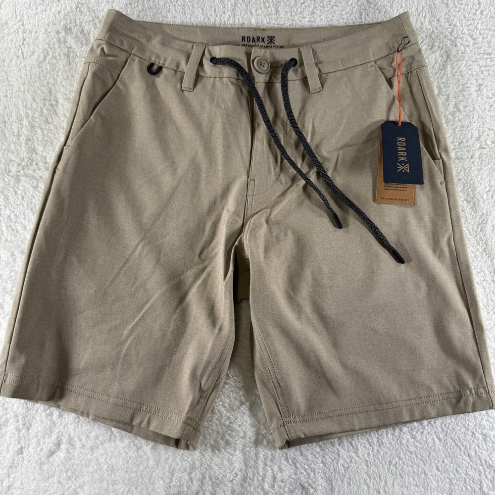 Roark Men's Explorer Shorts 2.0 Cargo Hiking Khaki Heather Size 28 NWT $75